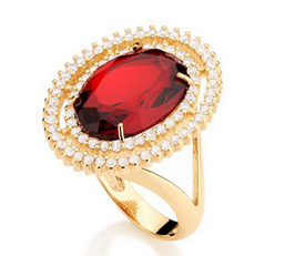 REF 511938 - ANEL ROMMANEL VERMELHO
